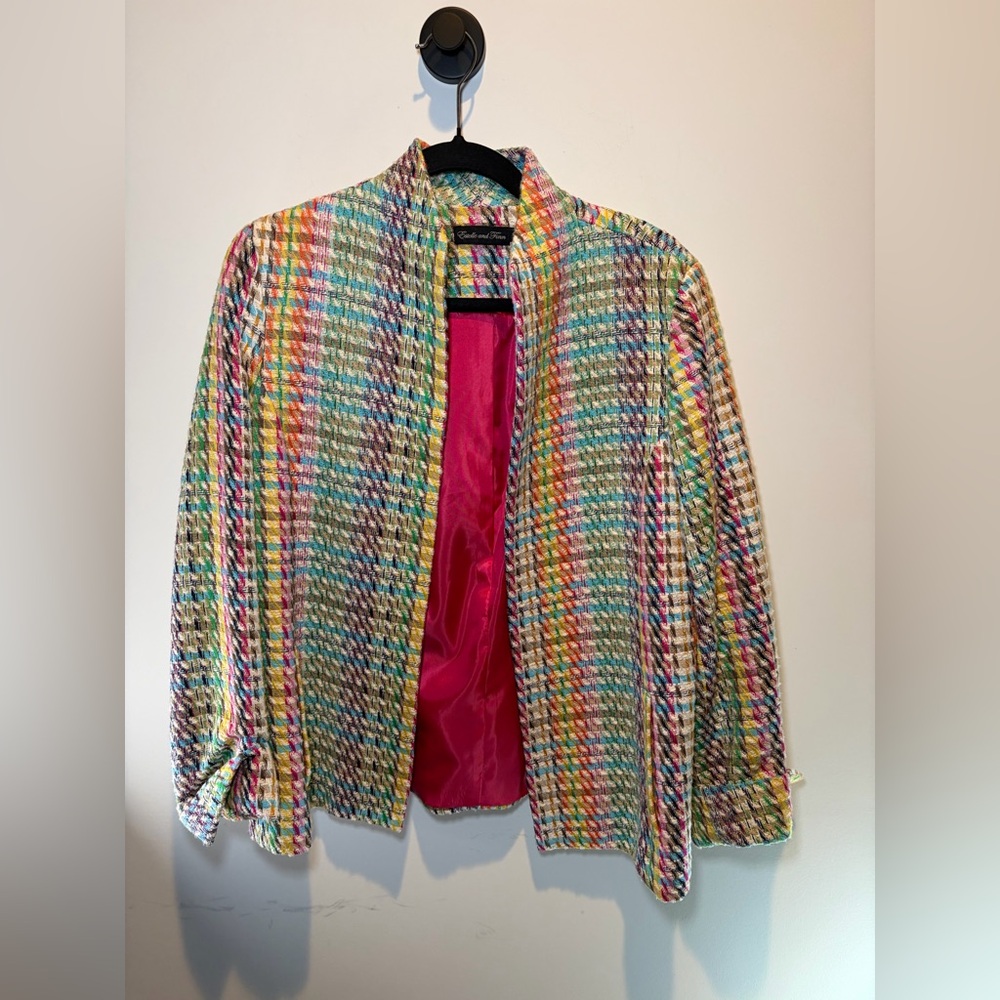 Estelle and Finn Multicolor Tweed Blazer‎